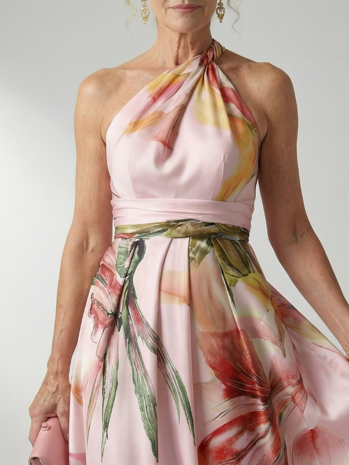 Amiel™ Light Floral Maxi Dress