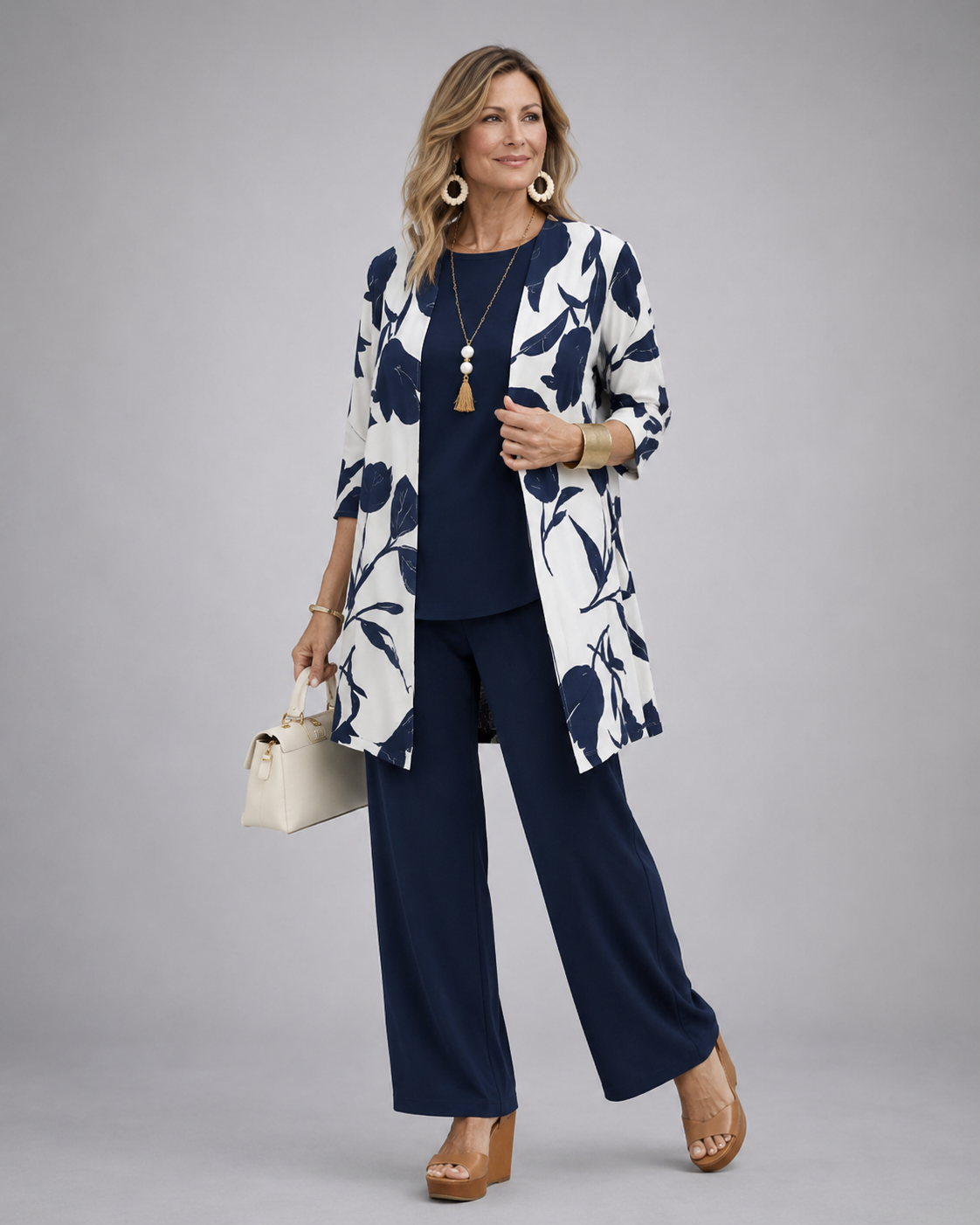 Anneke™ | Elegantes Dreiteiliges Set Mit Print