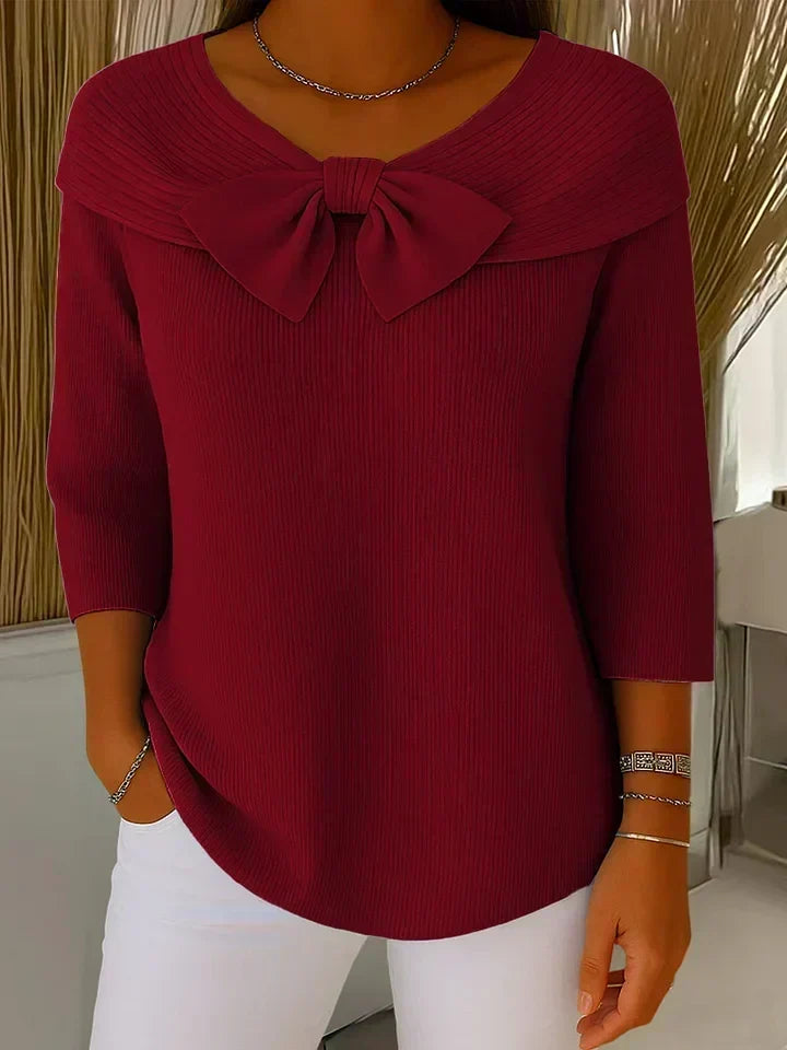 Trinidad | Bow Detail Crew Neck Sweater