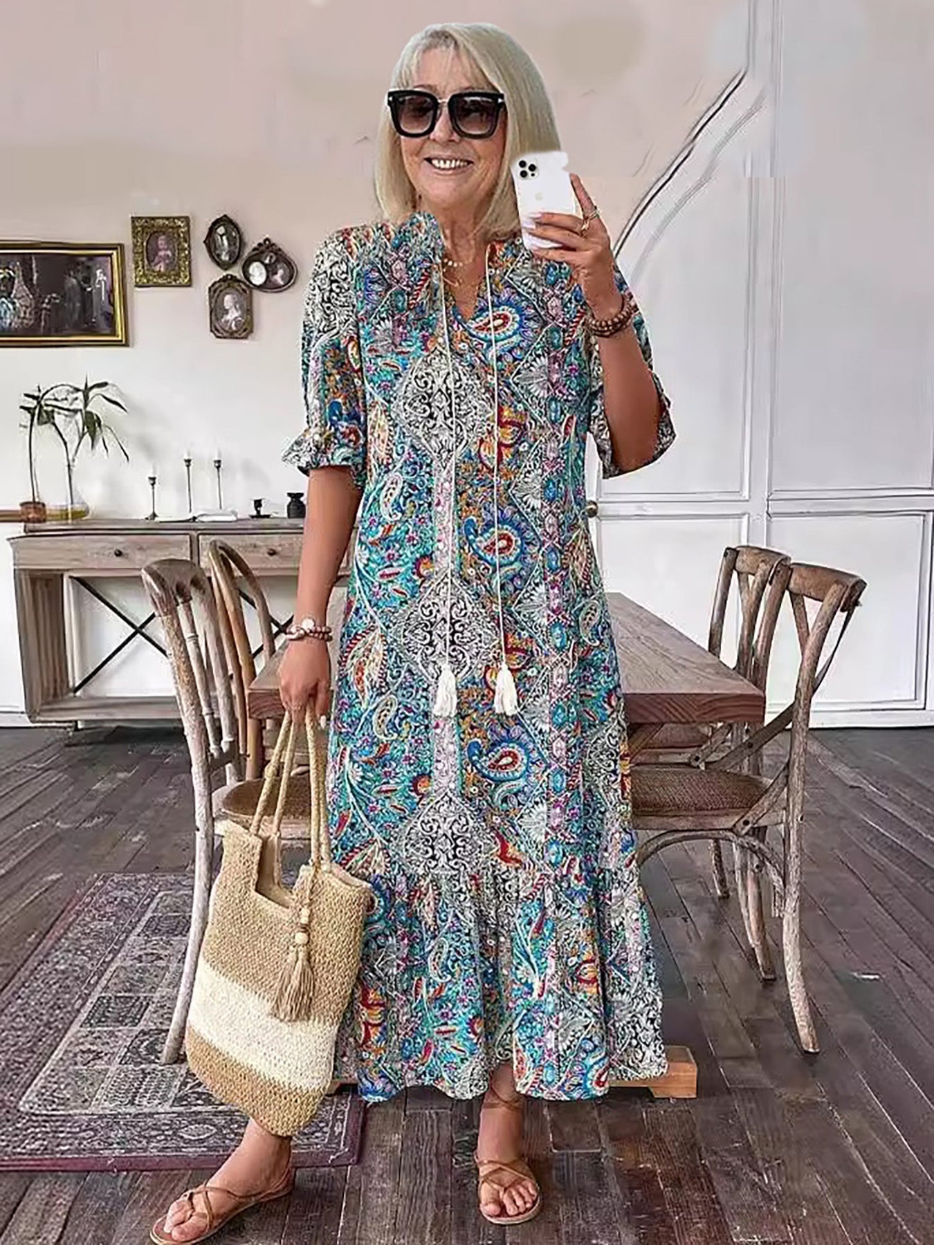 Sylvie | Bohemian Tiered Maxi Dress