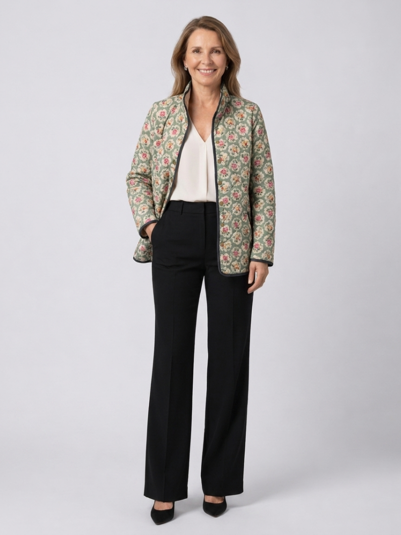 Aisling | Quilted Jacket with Floral Tapestry Amélie