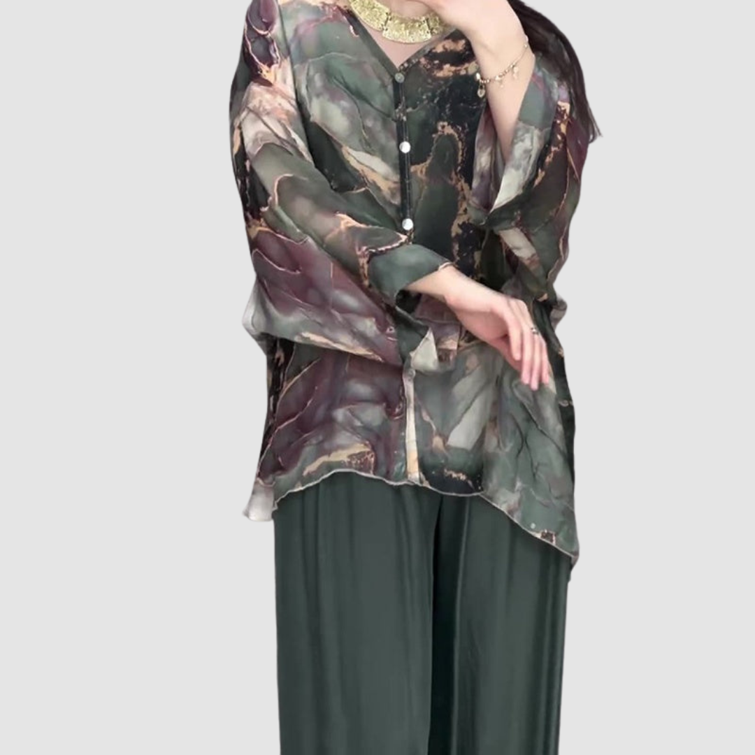 Aurora™ Elegant Printed Two-Piece Set