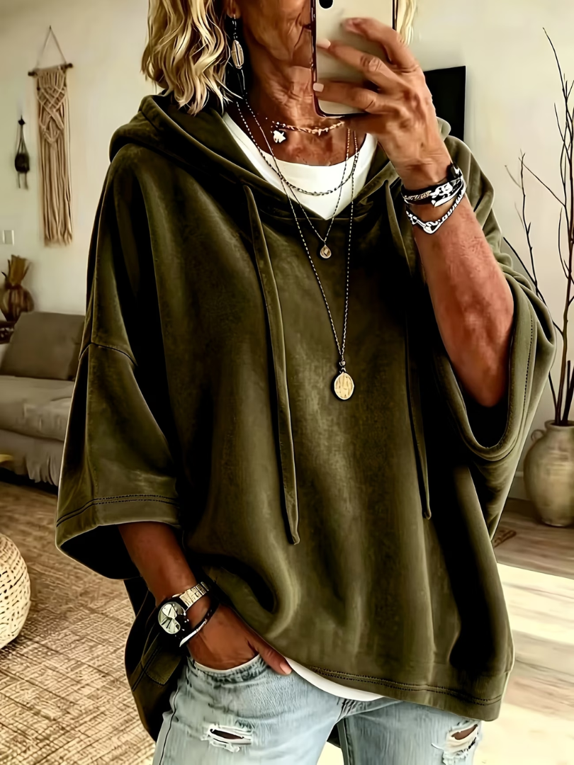 Noemi™ | Luxe Velour Oversized Hoodie