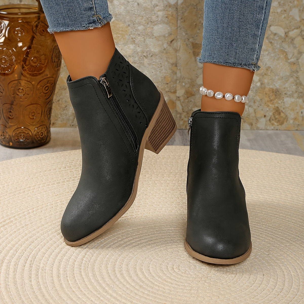 Léonie™ | Elegant Comfort Ankle Boots