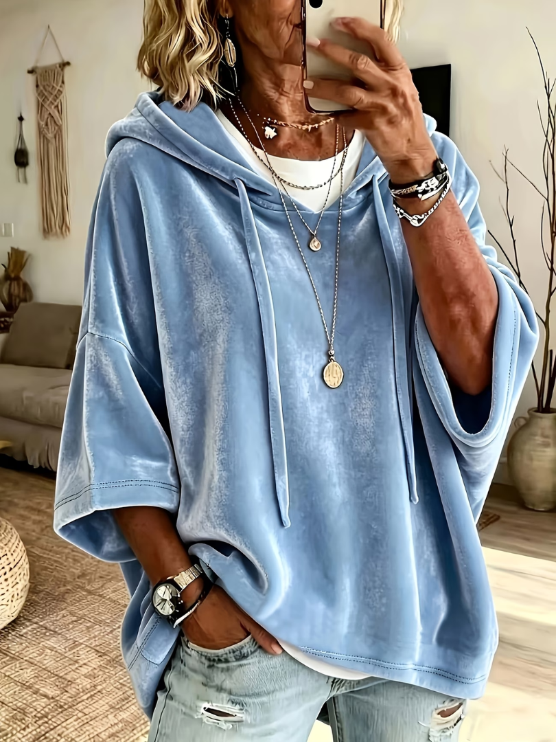 Noemi™ | Luxe Velour Oversized Hoodie