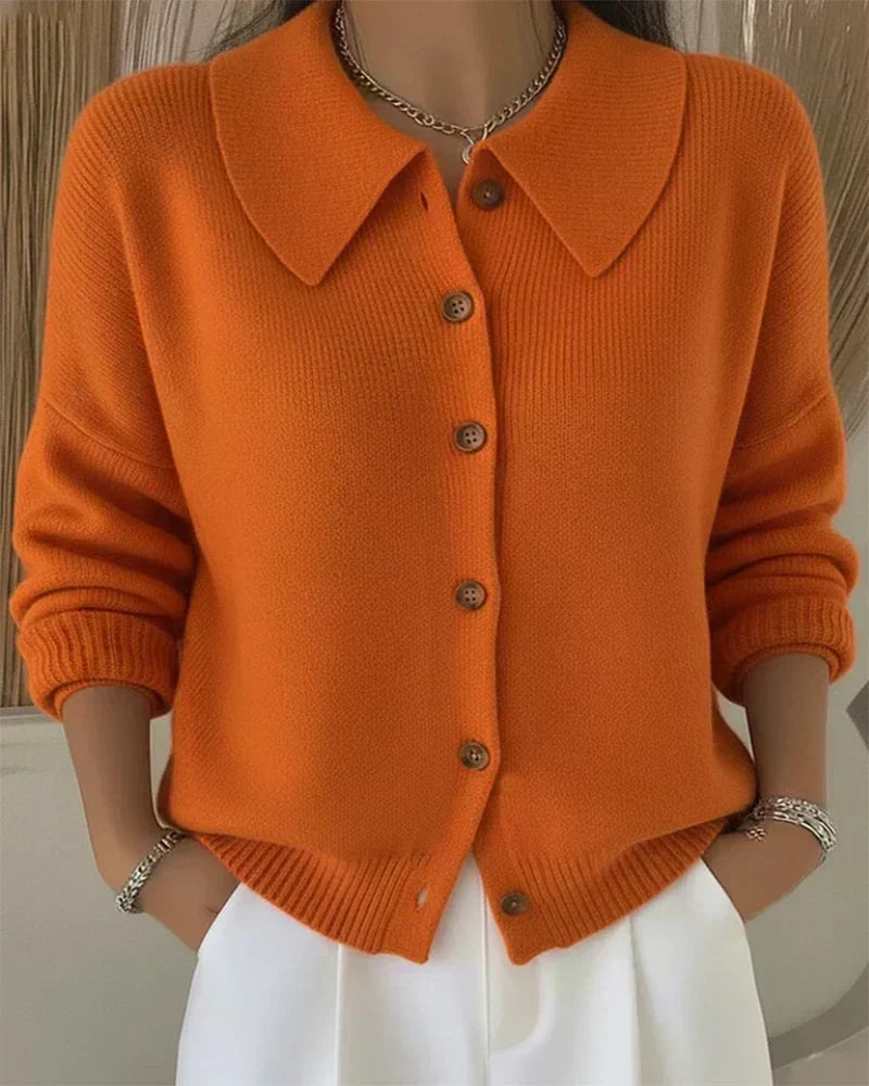 Velia | Cardigan with Peter Pan Collar
