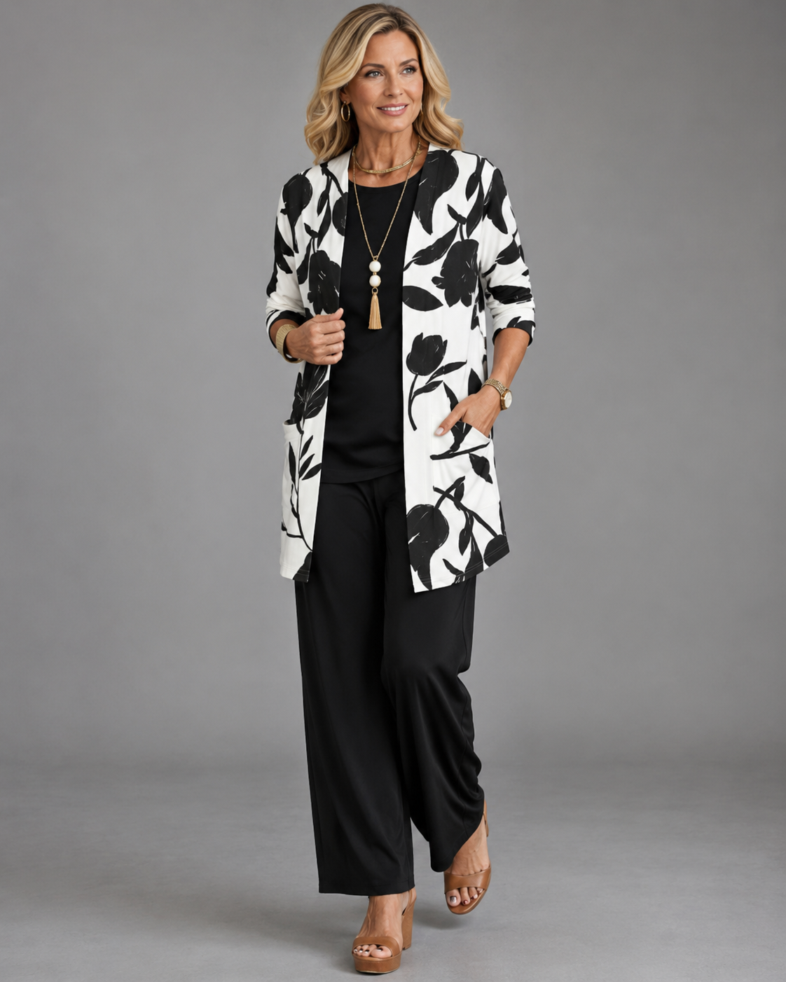 Anneke™ | Elegantes Dreiteiliges Set Mit Print