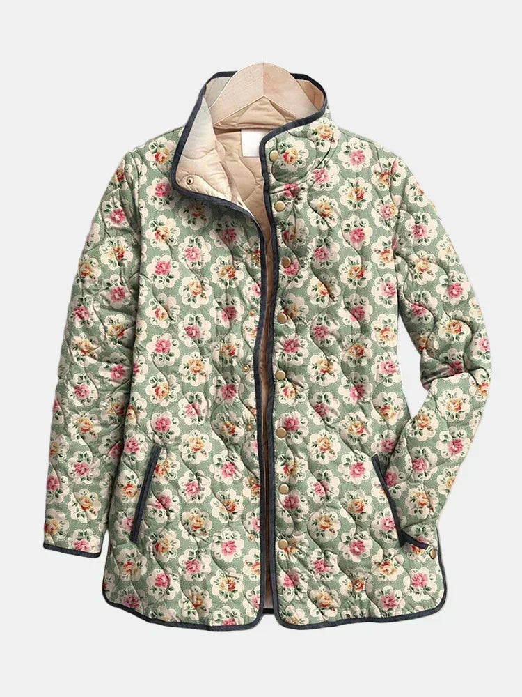 Aisling | Quilted Jacket with Floral Tapestry Amélie