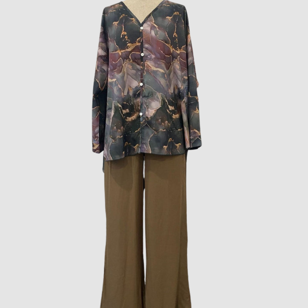 Aurora™ Elegant Printed Two-Piece Set