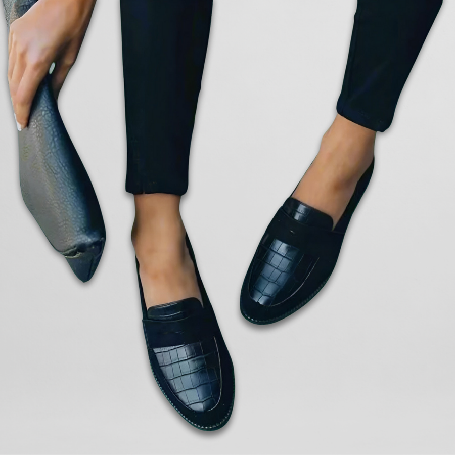 Liny™ | Croc-Texture Loafers
