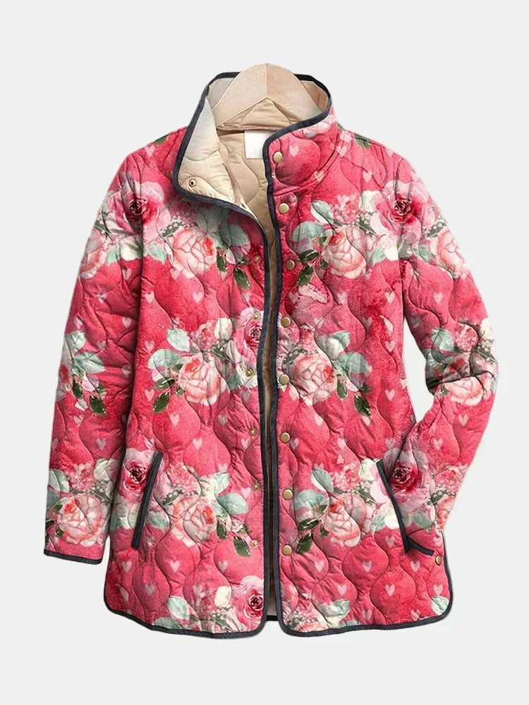 Caitlin | Padded Jacket Powdered Roses Christine