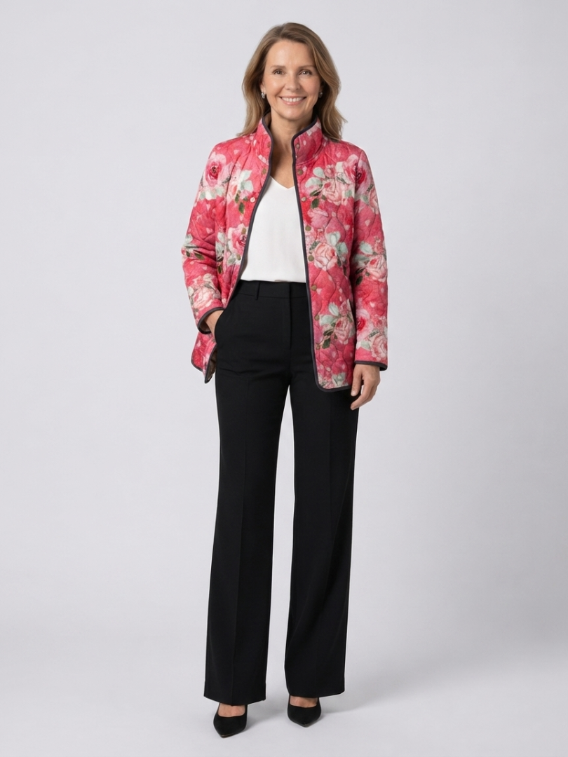 Caitlin | Padded Jacket Powdered Roses Christine