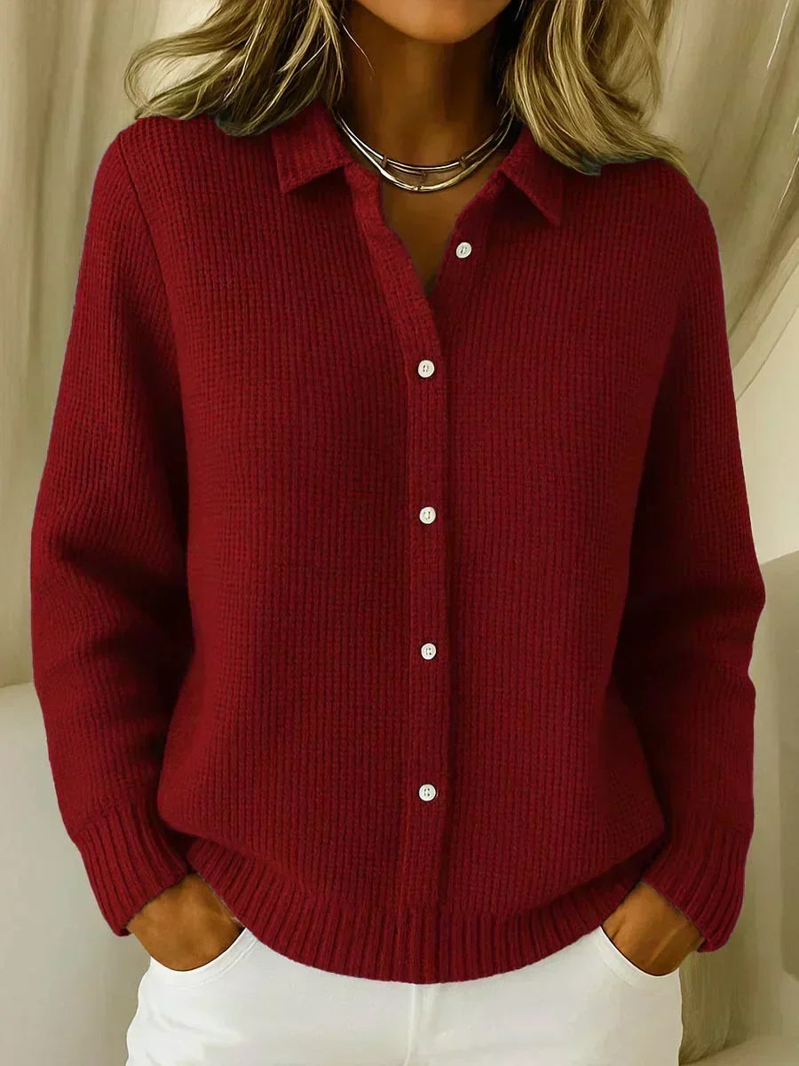 Carmela | Textured Knit Button Cardigan