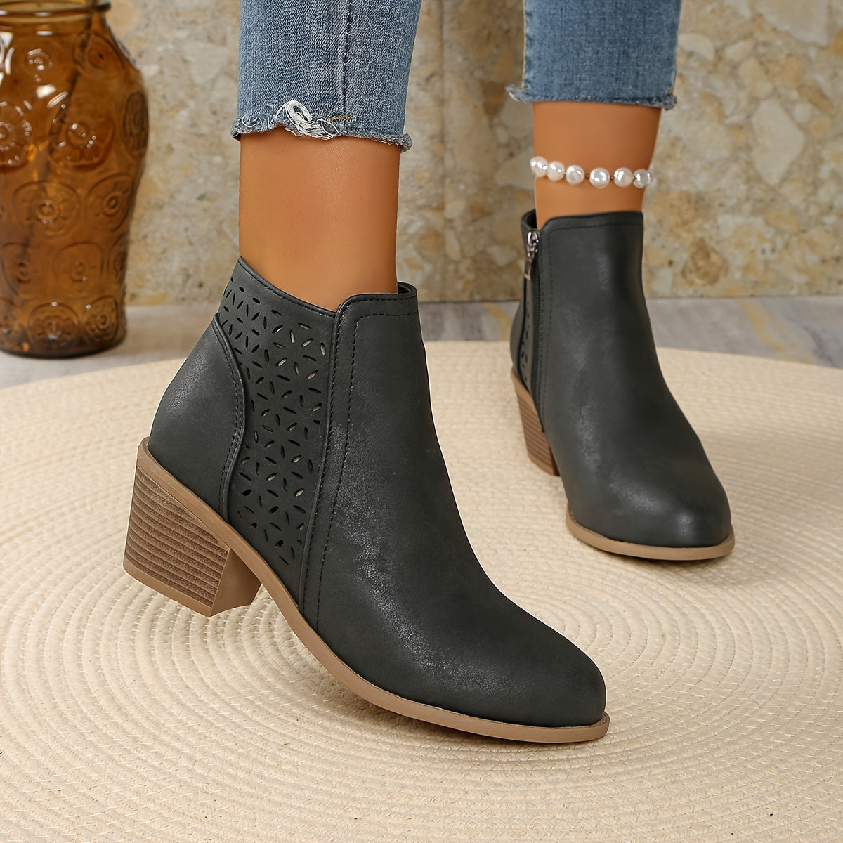 Léonie™ | Elegant Comfort Ankle Boots