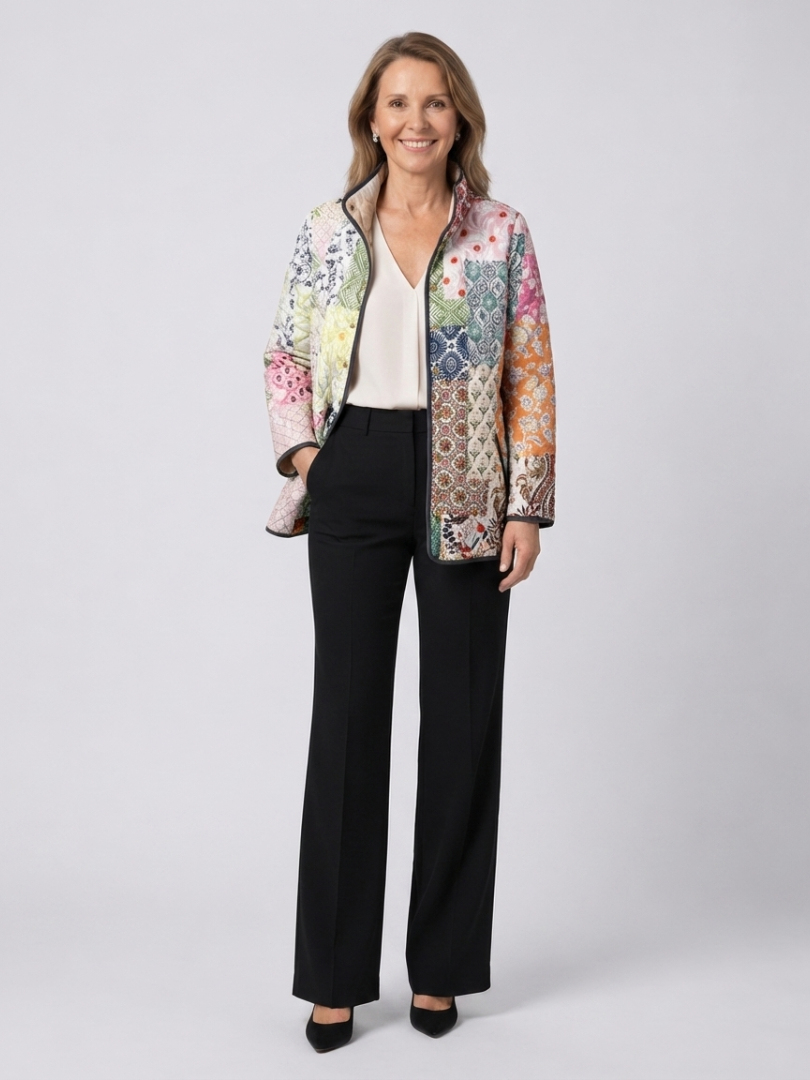 Niamh | Quilted Patchwork Bohemian Jacket Florence