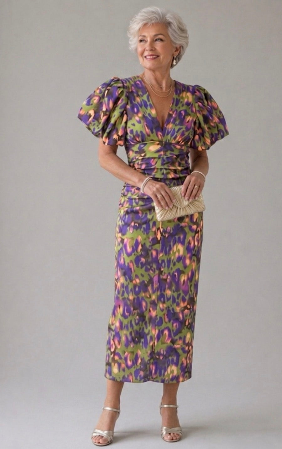 Violet & Grace™|Dress with Puff Sleeves