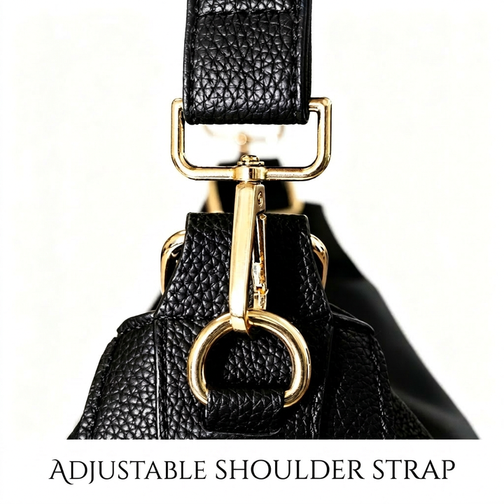 Luxury Leather Hobo Anti-Theft Handbag 2.0 + FREE Pouch Wallet (6-Layer Security Edition)