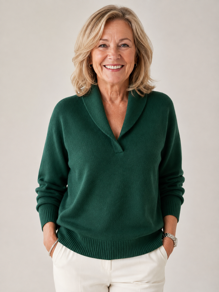 Greta™ — Shawl Collar Sweater