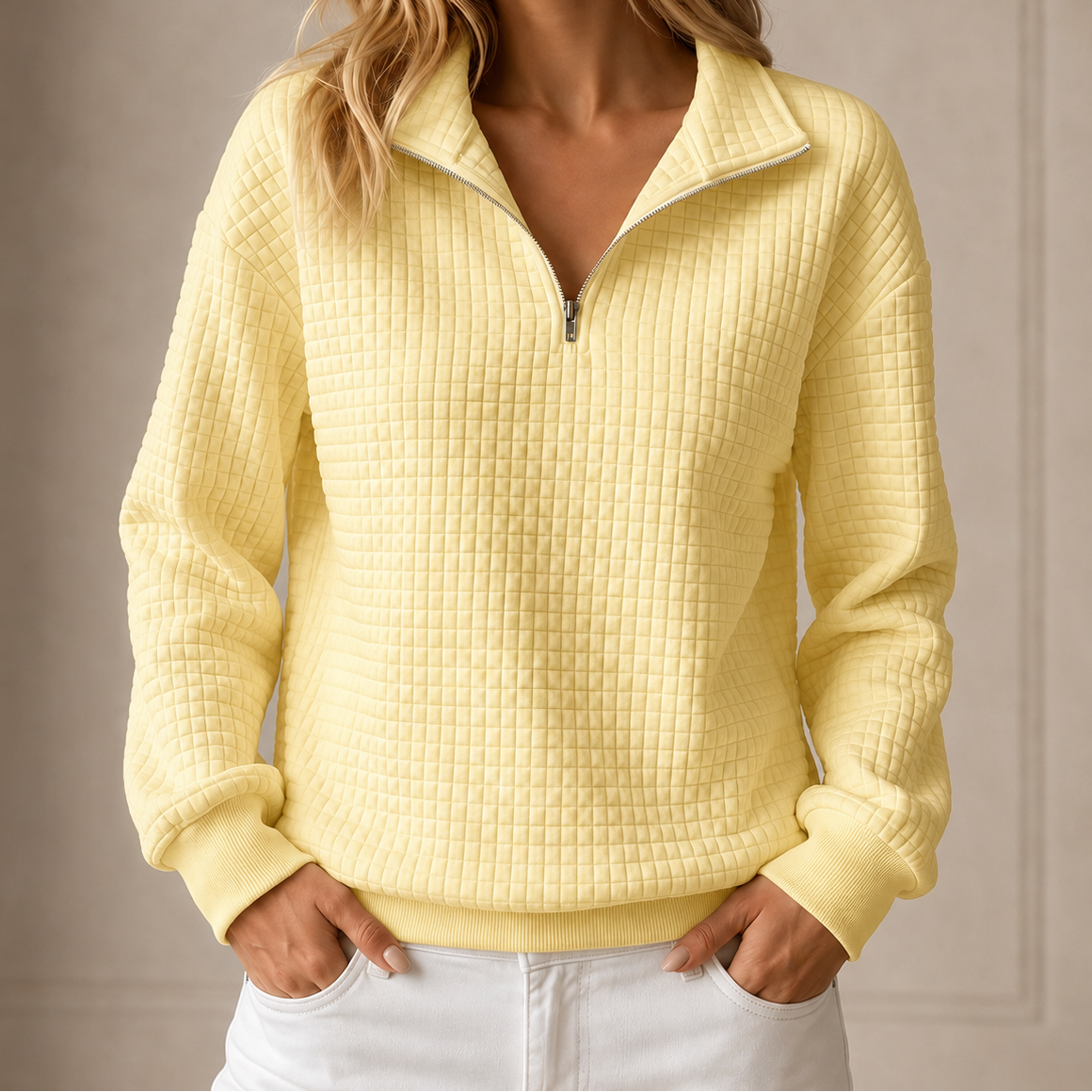 Waverly™ Quilted Half-Zip Top