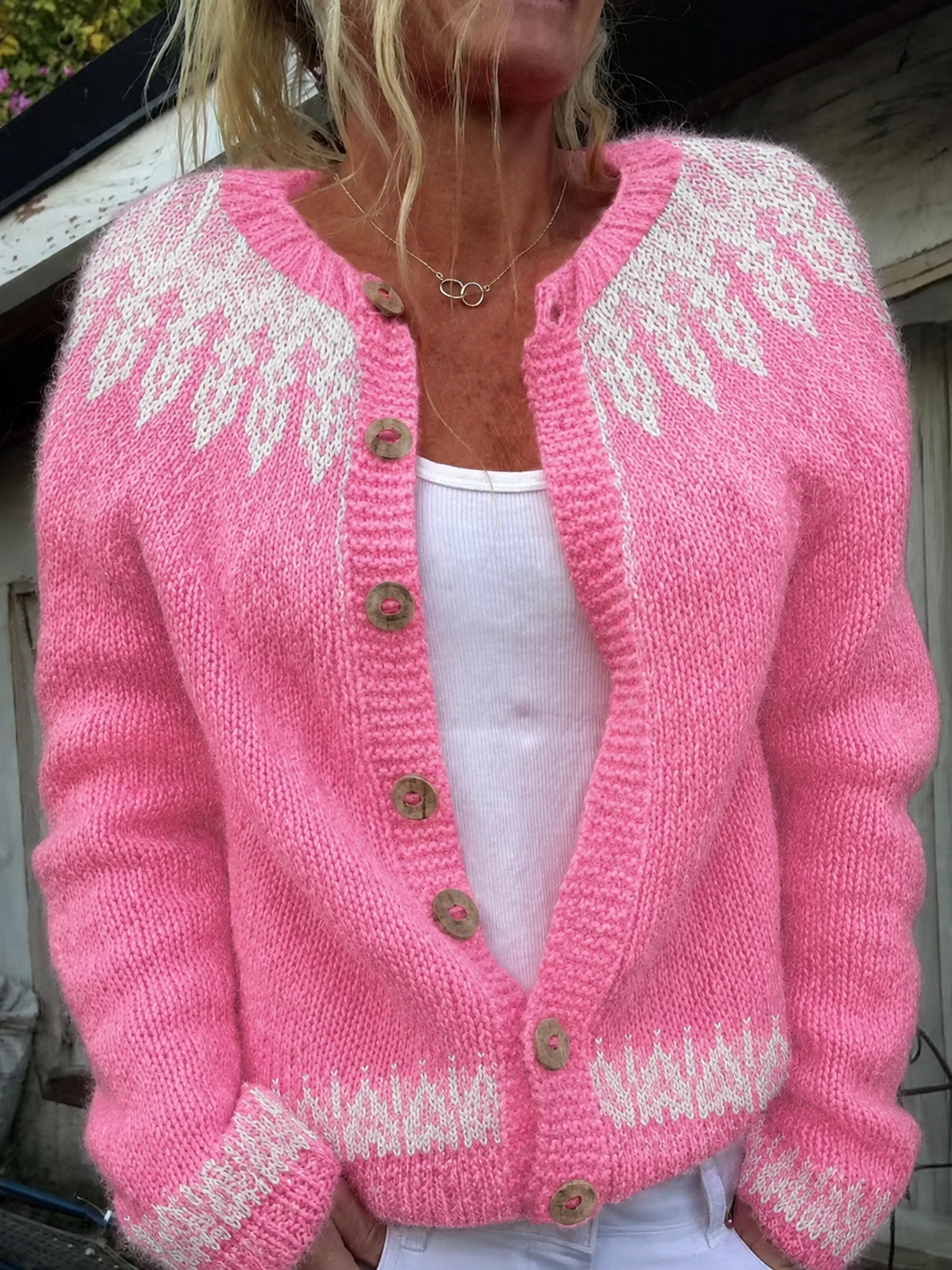Greta™ | Vintage Floral Knit Cardigan Sweater