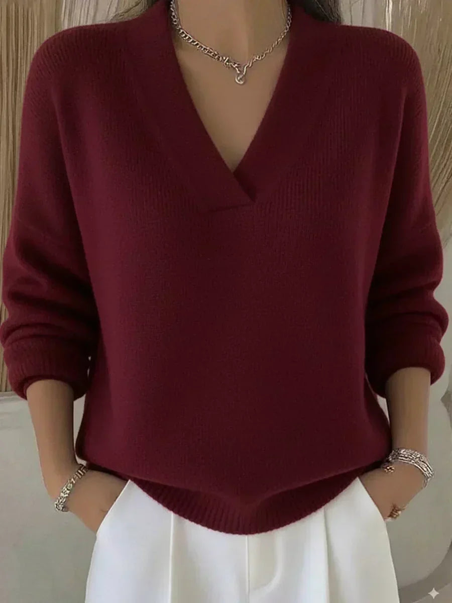 Violeta | Relaxed V-Neck Sweater