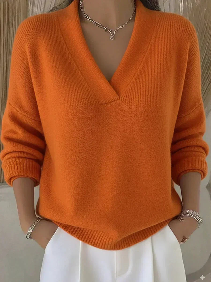 Violeta | Relaxed V-Neck Sweater