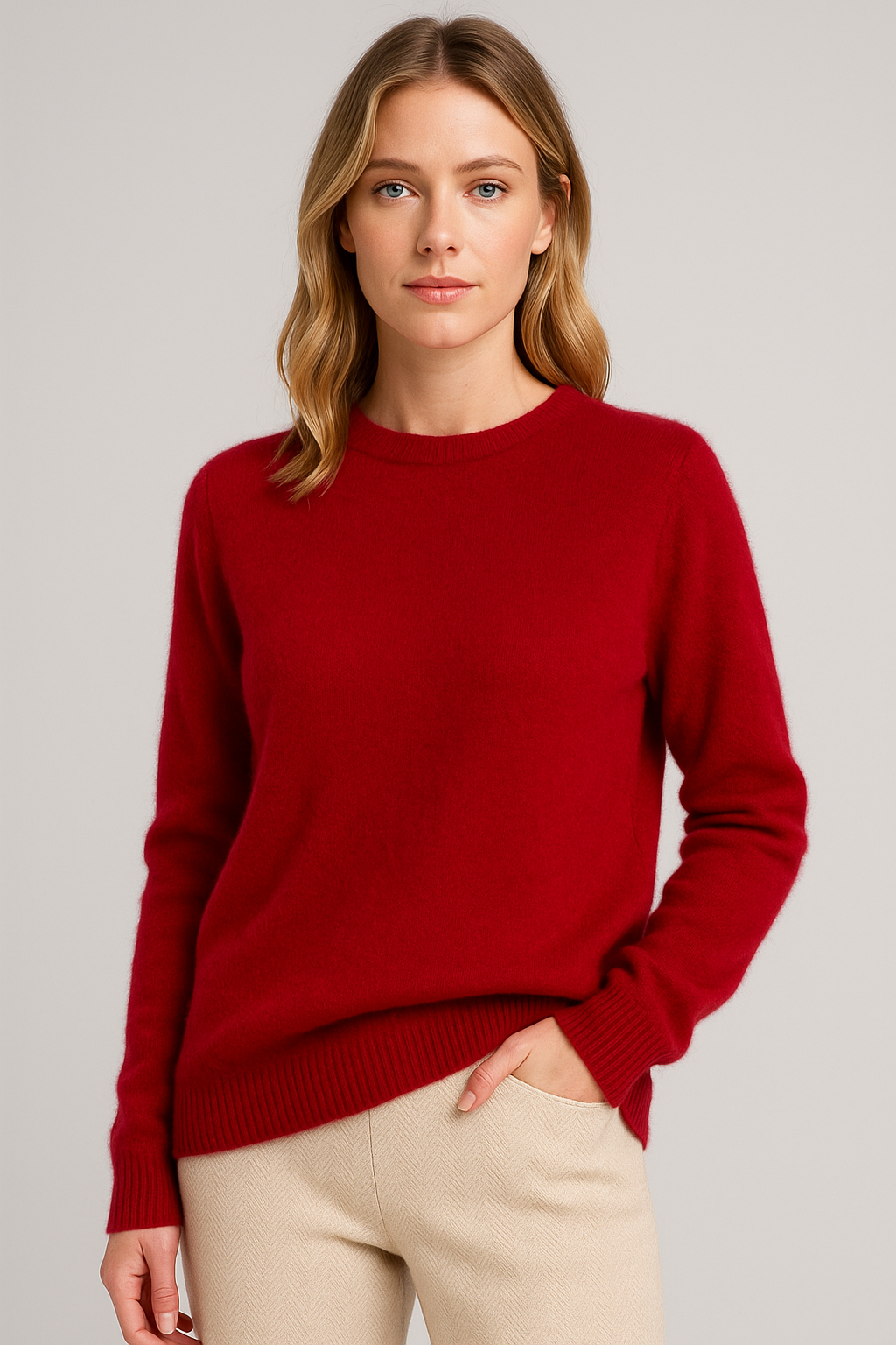 Oversized Sweatshirt Women with Cashmere Blend