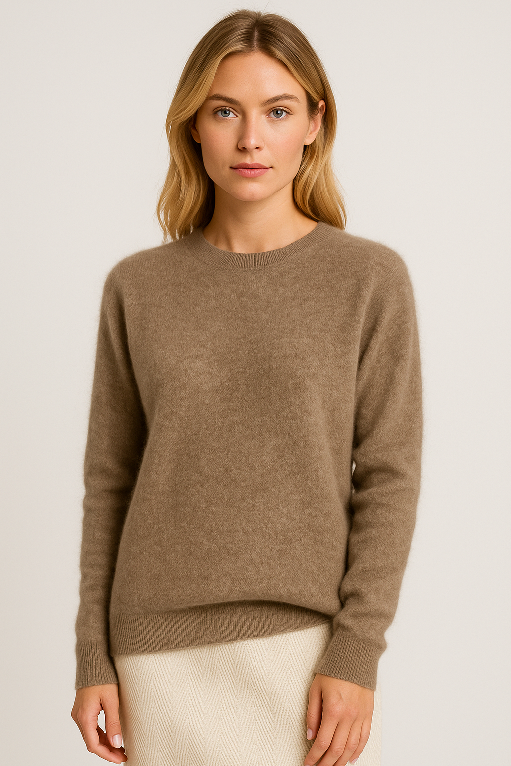 Oversized Sweatshirt Women with Cashmere Blend