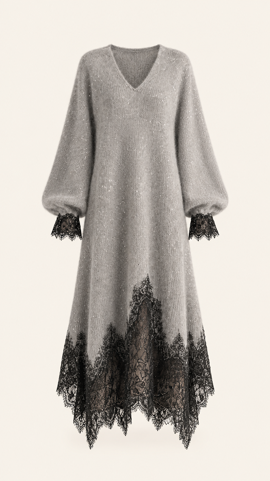 Sedona Elegant Shimmer Knit Midi Dress