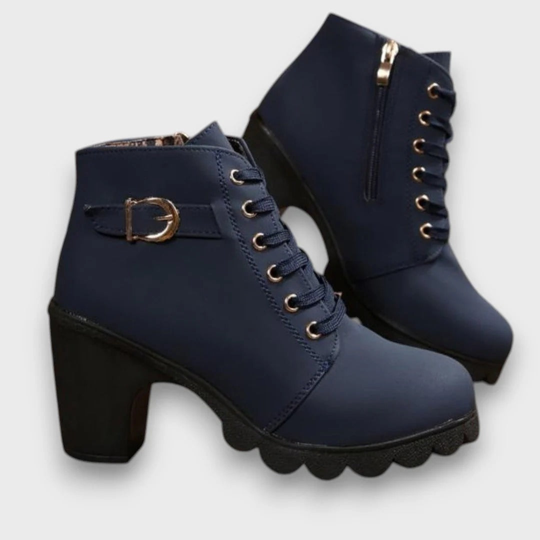 Lorena™ | Faux Leather Ankle Boots – Premium Edition