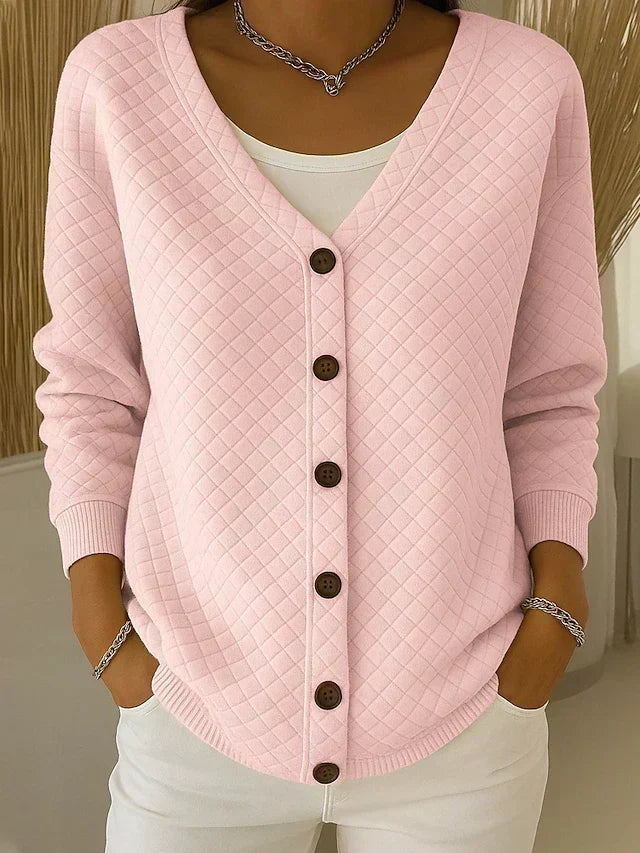 Eleonora | Quilted Button Cardigan