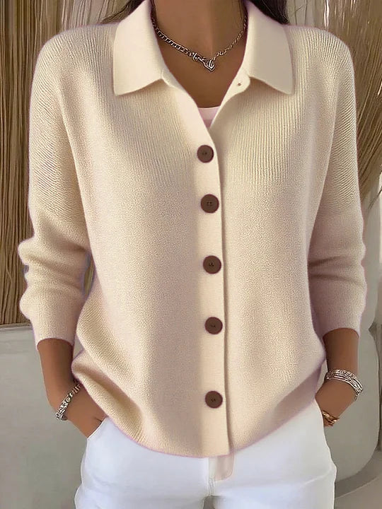 Josefina | Collared Button Knit Cardigan