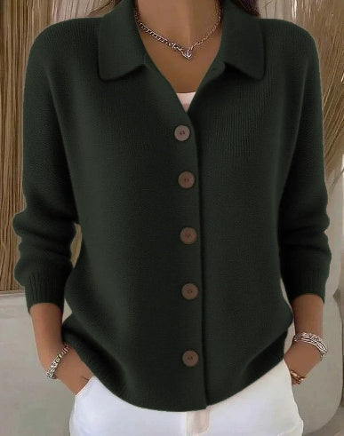 Josefina | Collared Button Knit Cardigan