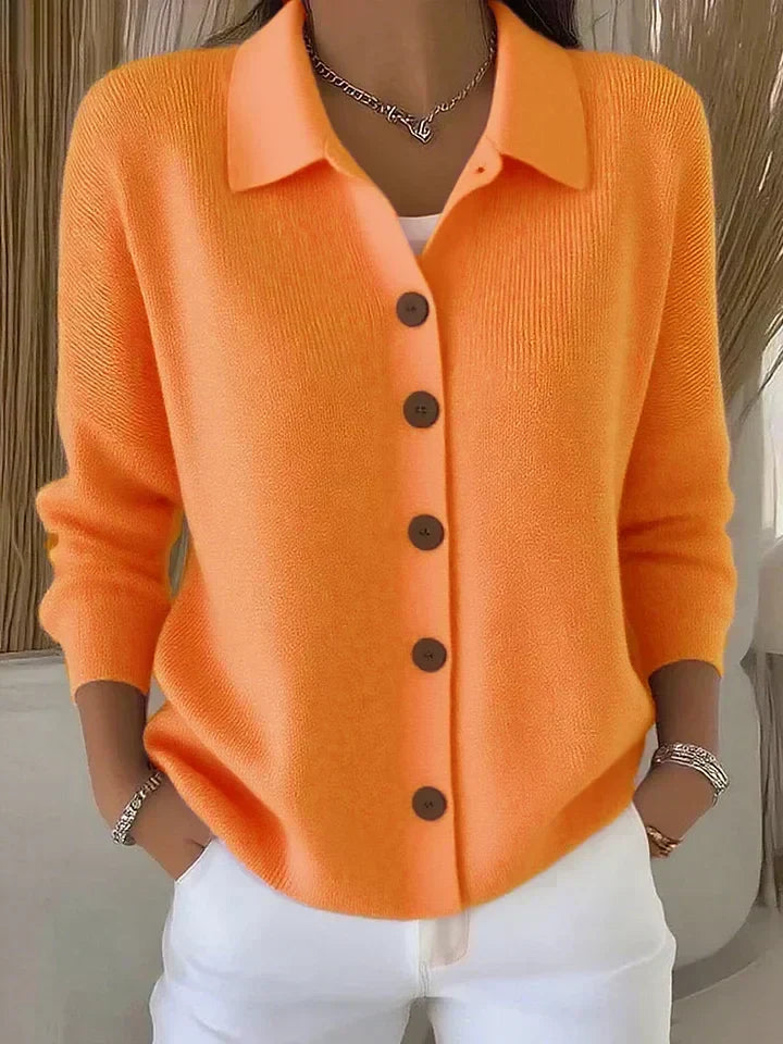 Josefina | Collared Button Knit Cardigan