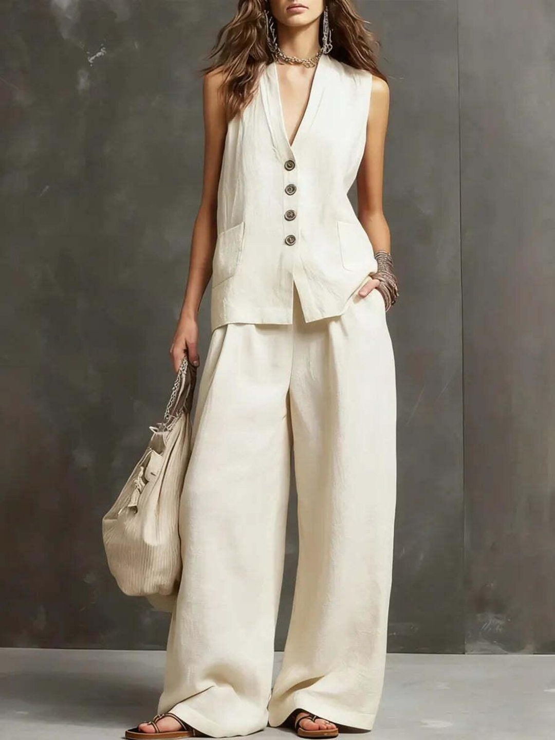 Imogene™ Vest and Culotte Set