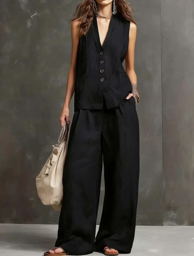 Imogene™ Vest and Culotte Set