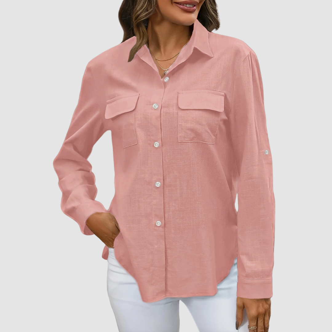 Celest™ Elegant pocket blouse