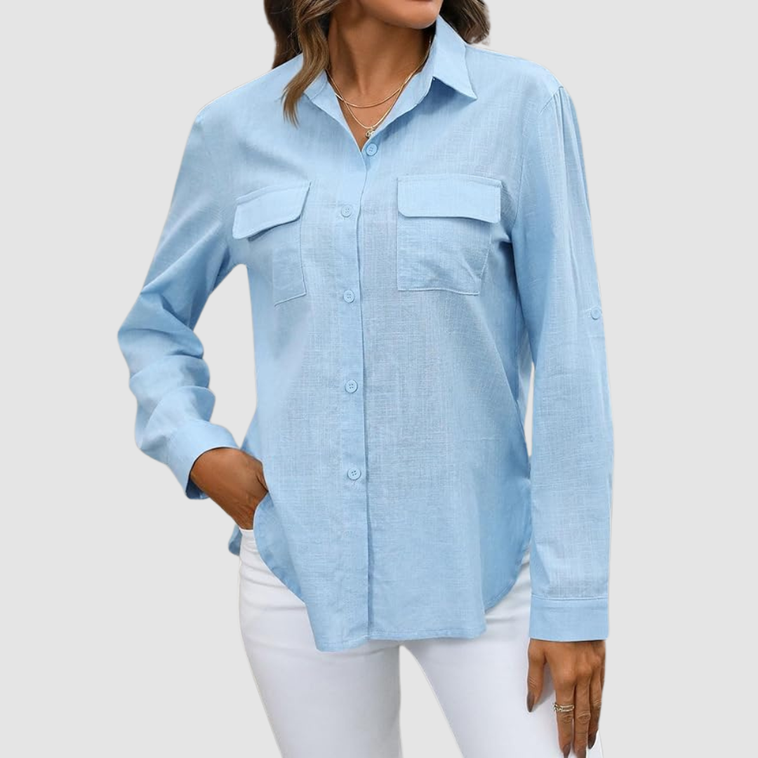 Celest™ Elegant pocket blouse