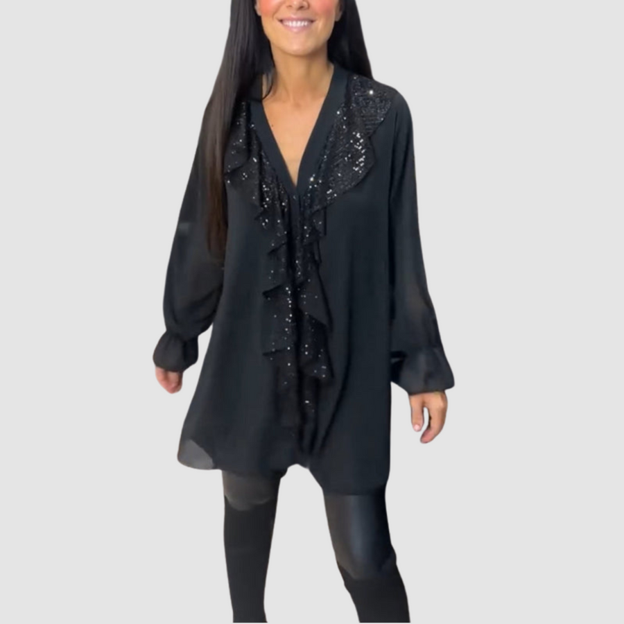 Elain™ Elegant Ruffled Blouse