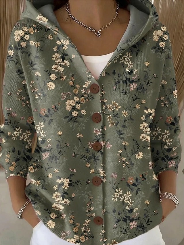 Colomba | Printed Hooded Cardigan
