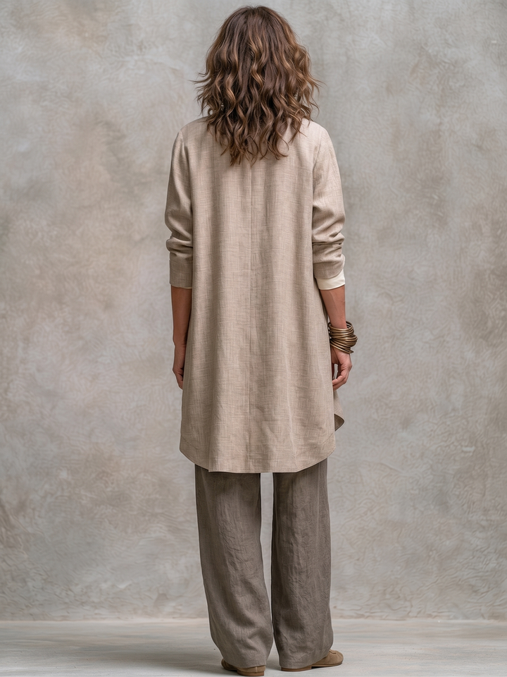 Edwina™ Three-Piece Wide-Leg Suit Set
