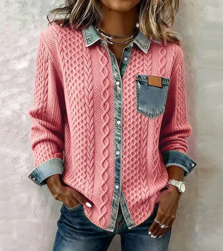 Arielle™ Patchwork Knit Top