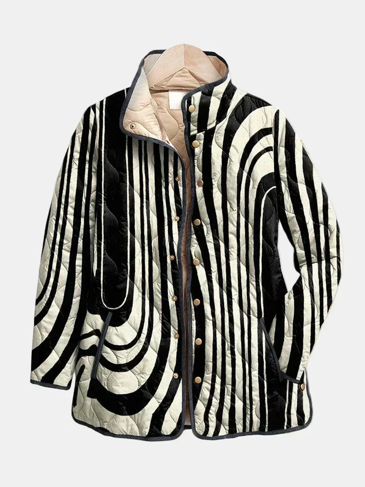 Saoirse | Graphic Quilted Zebra Jacket Sylvie