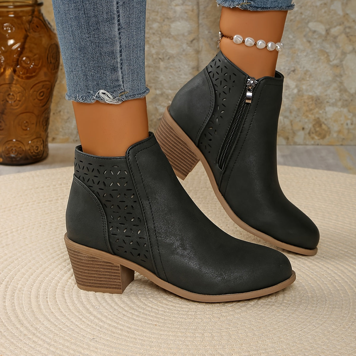 Léonie™ | Elegant Comfort Ankle Boots