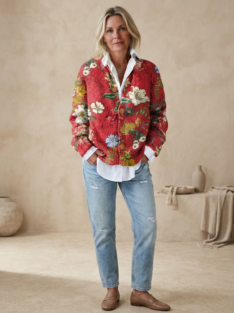 Floral Vintage Cardigan