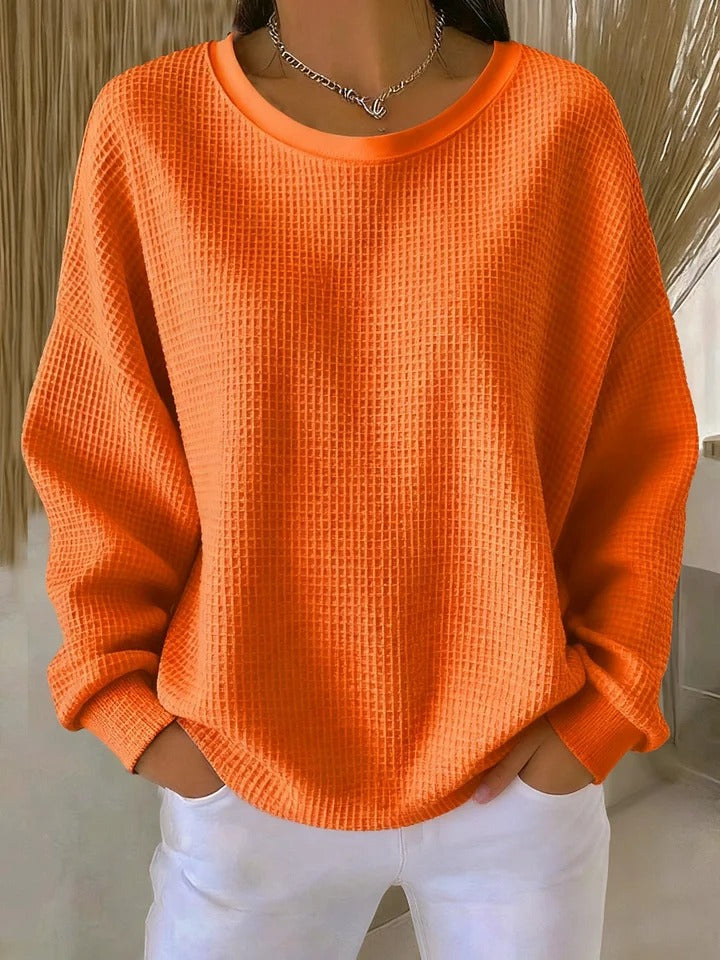 Nuria | Classic Waffle Knit Sweater