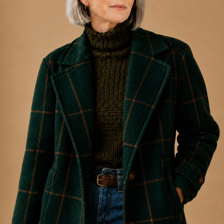 Bethany | Classic Checkered Coat