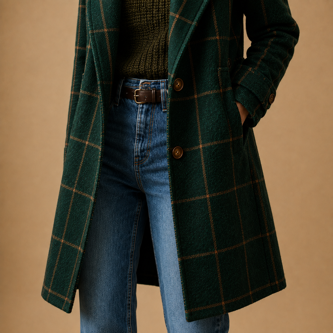 Bethany | Classic Checkered Coat