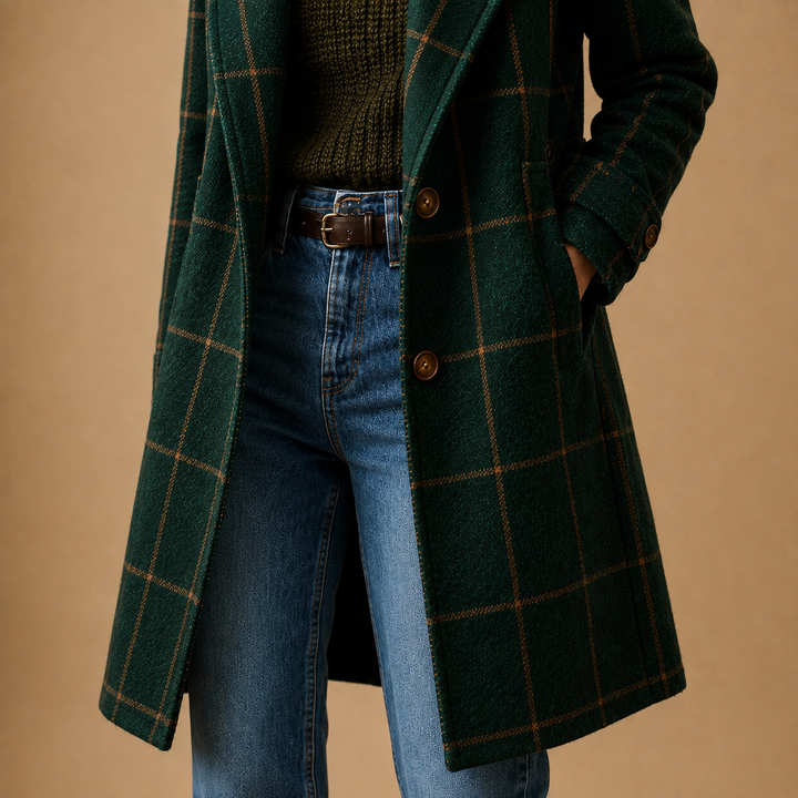 Bethany | Classic Checkered Coat