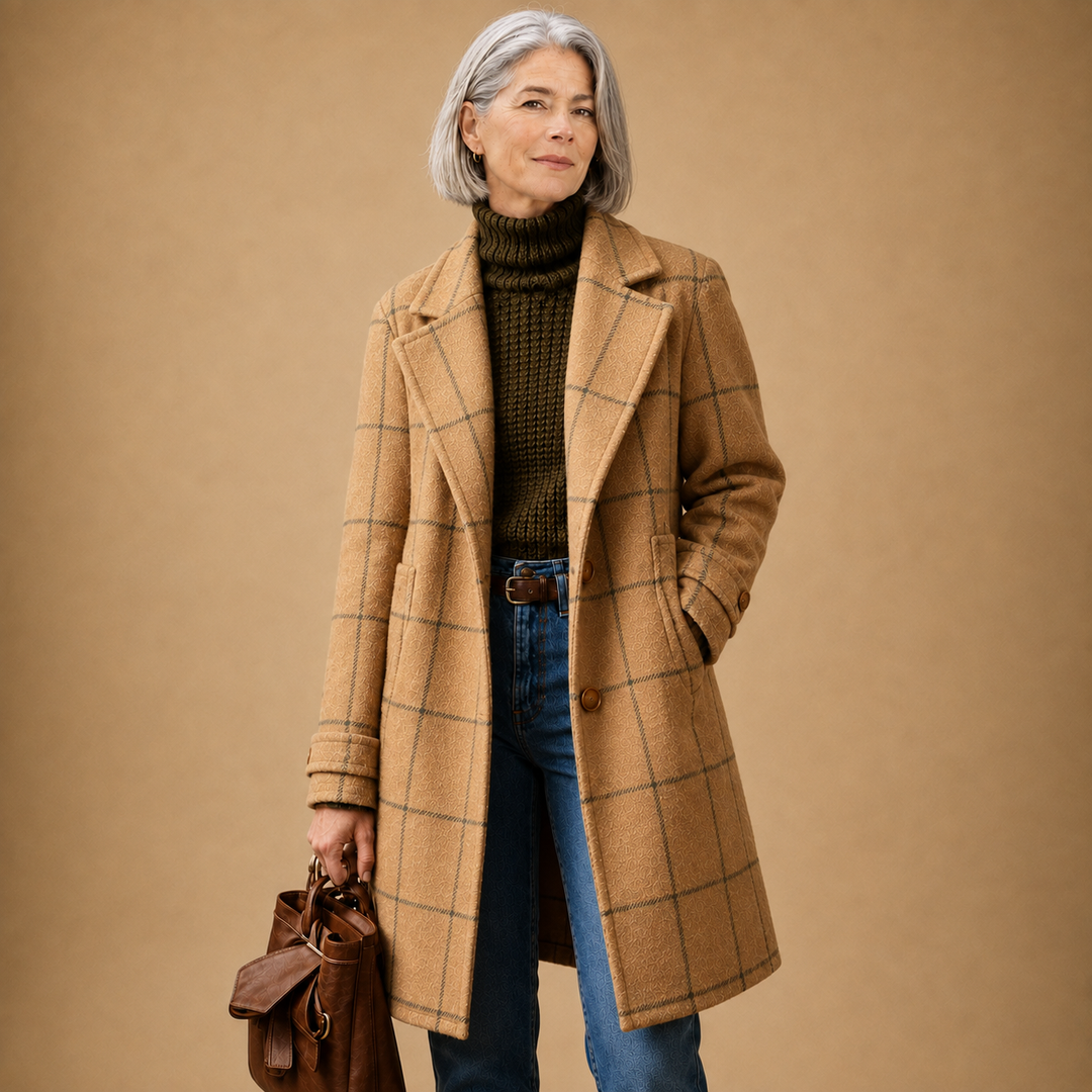 Bethany | Classic Checkered Coat